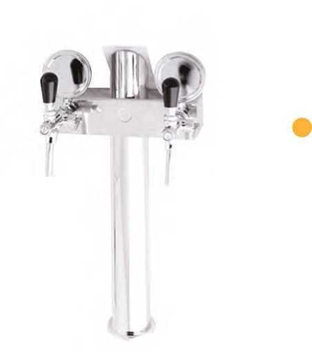 Colonne Complete in Ottone a T 2/3/4/5/6 Vie con Ricircolo