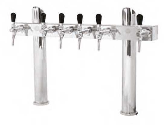 Colonne Complete in Ottone a TT 6/8 Vie con Ricircolo