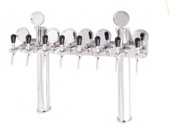 Colonne Complete in Ottone a TT 6/8 Vie con Ricircolo