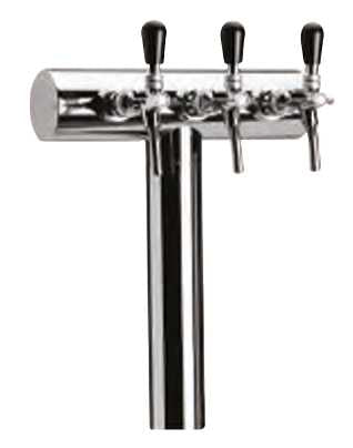 Colonne Complete Acciaio Inox a T 3/4/5/6 Vie con Ricircolo