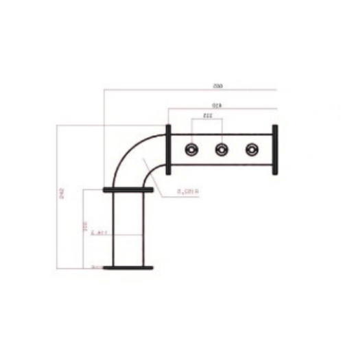 Colonna a Bandiera Acciaio Inox 3/4/5/6/7/8 Vie con Ricircolo